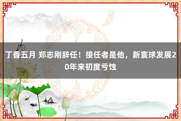 丁香五月 郑志刚辞任！接任者是他，新寰球发展20年来初度亏蚀