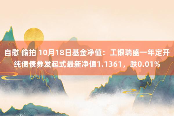 自慰 偷拍 10月18日基金净值：工银瑞盛一年定开纯债债券发起式最新净值1.1361，跌0.01%