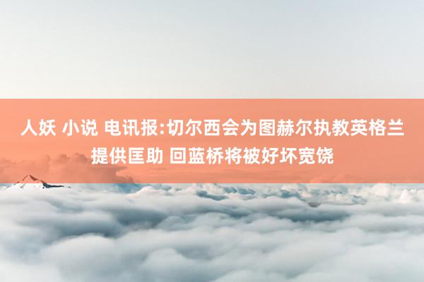 人妖 小说 电讯报:切尔西会为图赫尔执教英格兰提供匡助 回蓝桥将被好坏宽饶