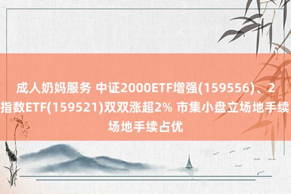 成人奶妈服务 中证2000ETF增强(159556)、2000指数ETF(159521)双双涨超2% 市集小盘立场地手续占优