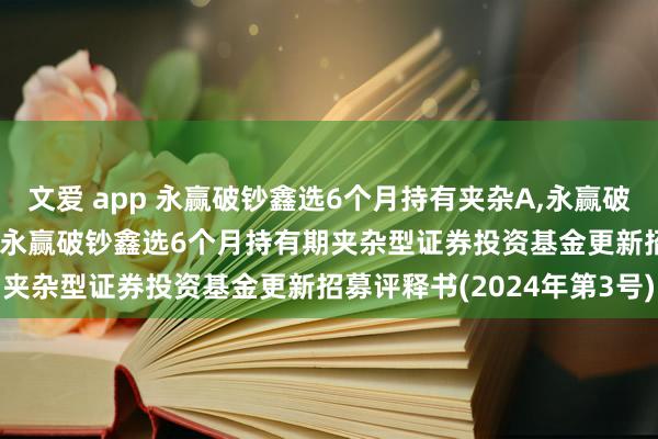 文爱 app 永赢破钞鑫选6个月持有夹杂A，永赢破钞鑫选6个月持有夹杂C: 永赢破钞鑫选6个月持有期夹杂型证券投资基金更新招募评释书(2024年第3号)