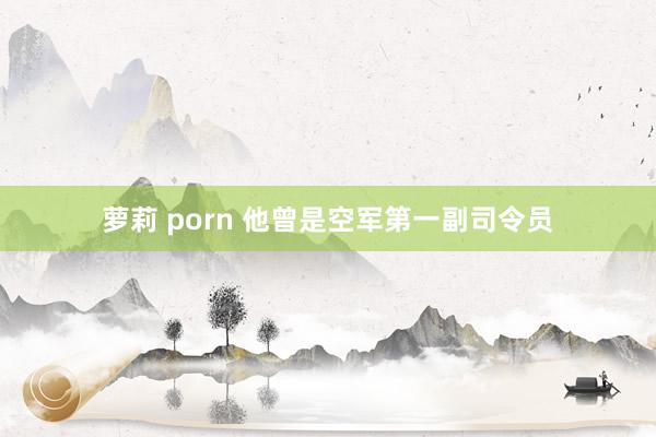 萝莉 porn 他曾是空军第一副司令员