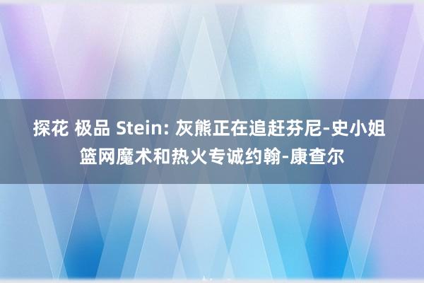 探花 极品 Stein: 灰熊正在追赶芬尼-史小姐 篮网魔术和热火专诚约翰-康查尔